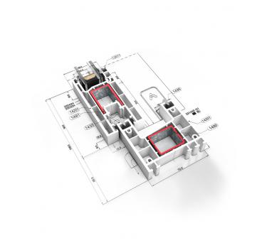 Schiebefenster aus PVC C70