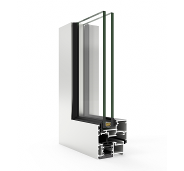Aluminiumfenster COR 60 mit verdecktem Flügel